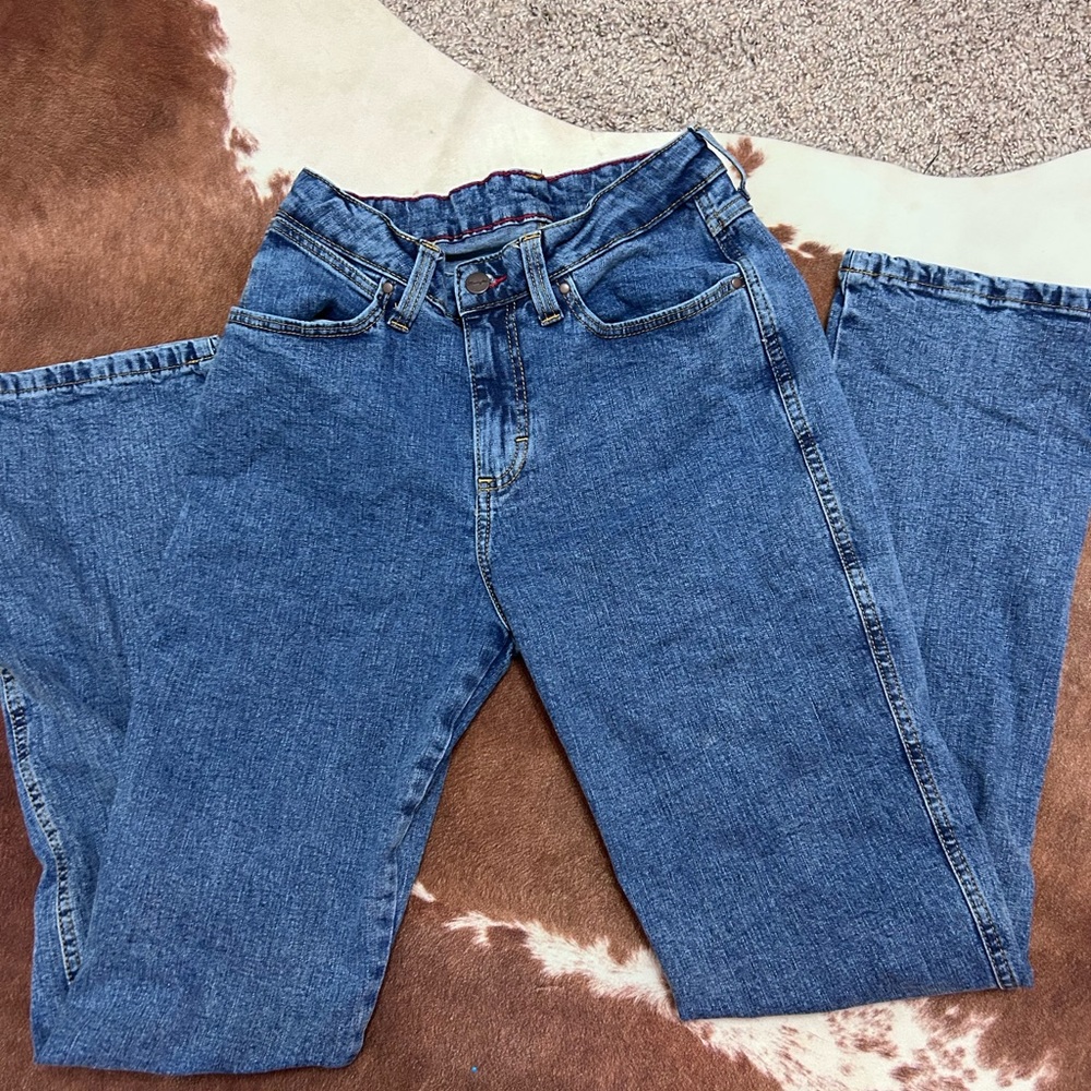 wrangler cowboy cut blue jeans